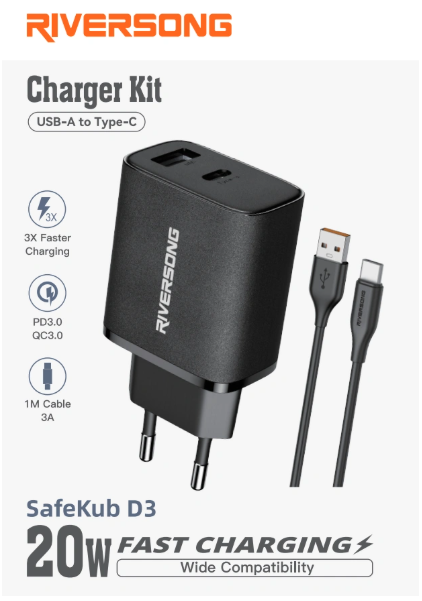 Fast Charging Charger Kit 20W - RIVERSONG