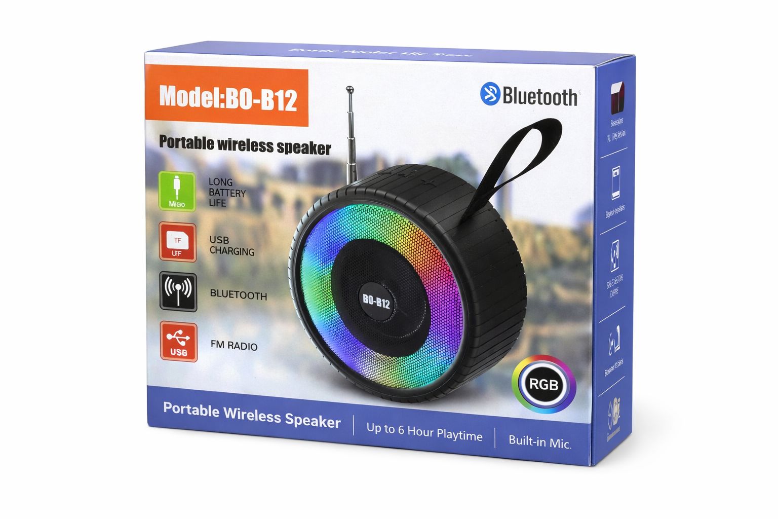 Haut-parleur Bluetooth Portable – Modèle BO-B12